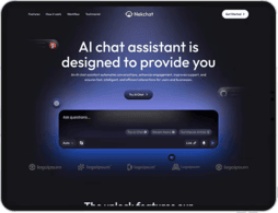 AI Chat Assistant — Landing page design
