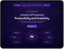 AI Productivity Suite — Web UI design